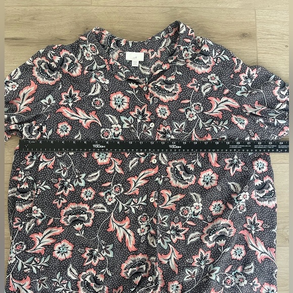 J. Jill Marvelflor Floral Button Down Blouse - Size 1X - Picture 4 of 4